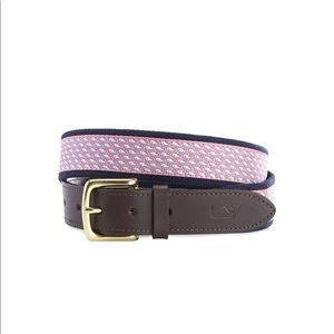 Vineyard Vines Whale Leather Belt